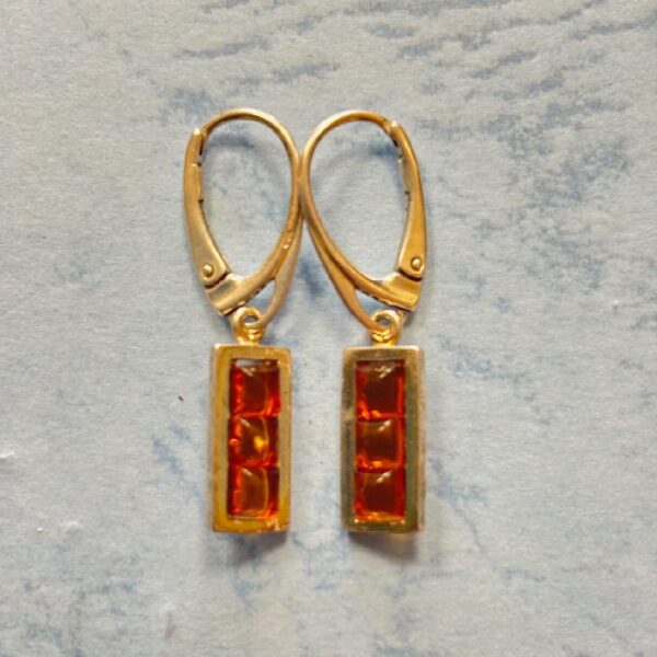 Náušnice Jantar hranaté