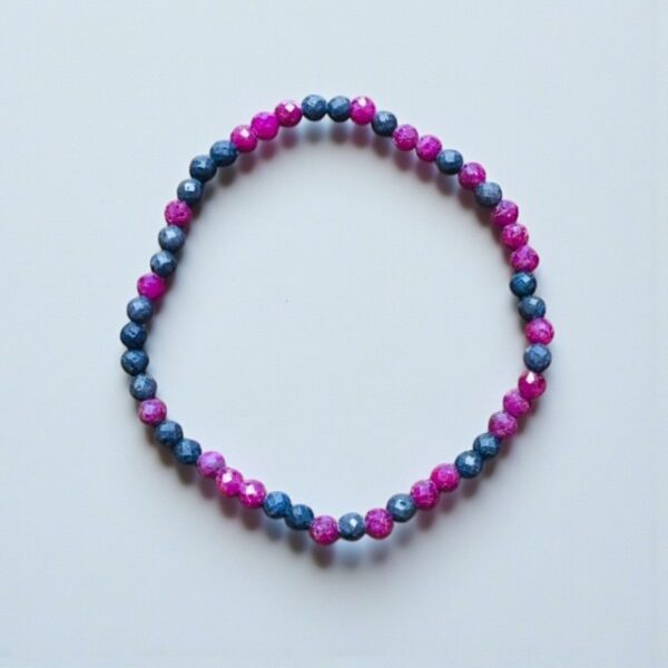 Náramek Rubín, safír 4 mm