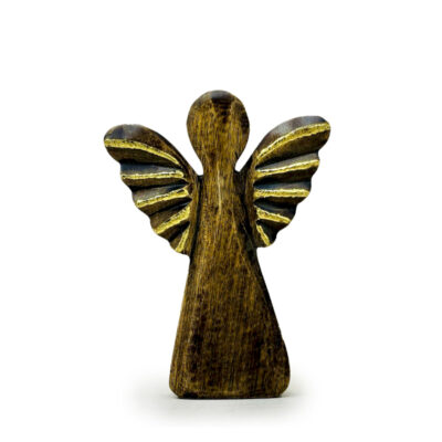 Anděl z mangového dřeva, 16 cm
