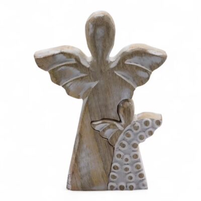 Dřevěný anděl, 15 cm
