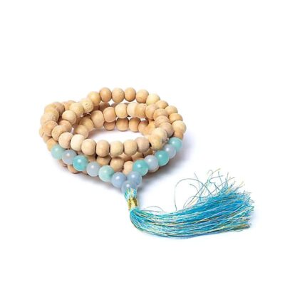 Mala tulsi, angelit, amazonit